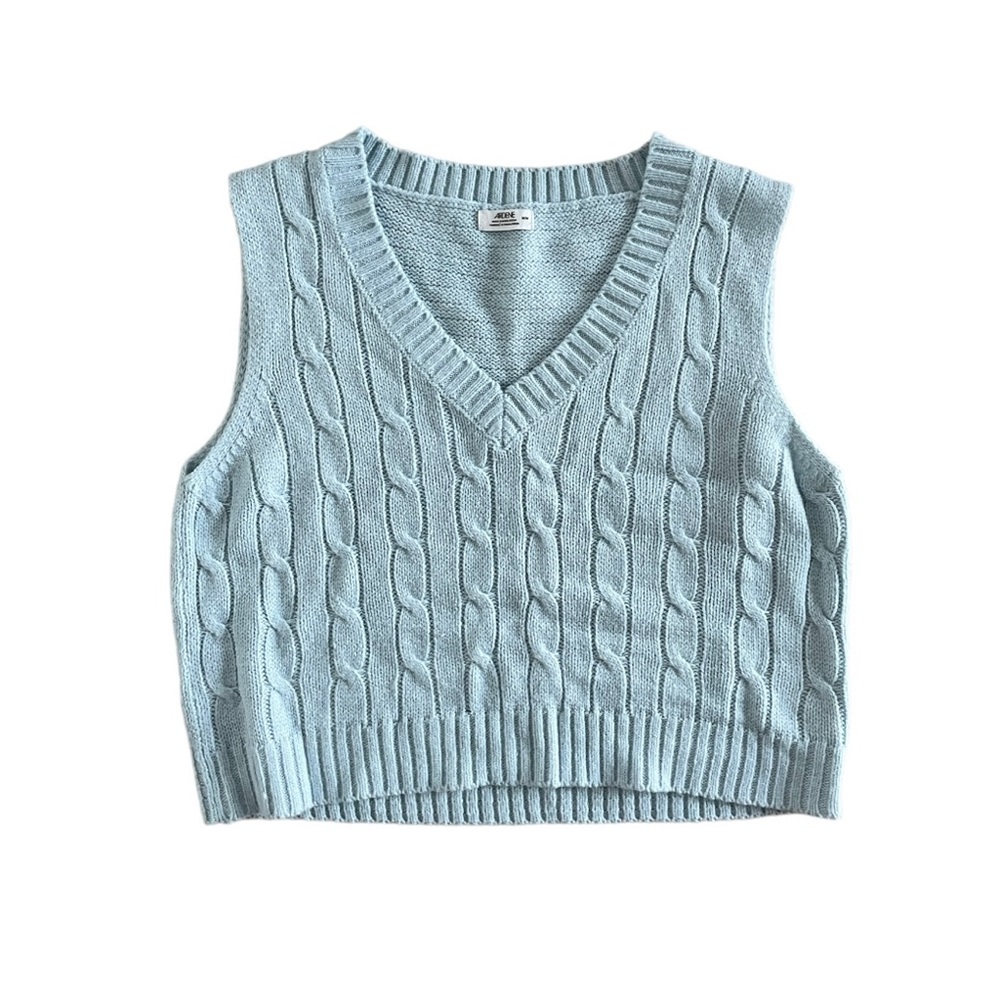 Ardene blue knit vest